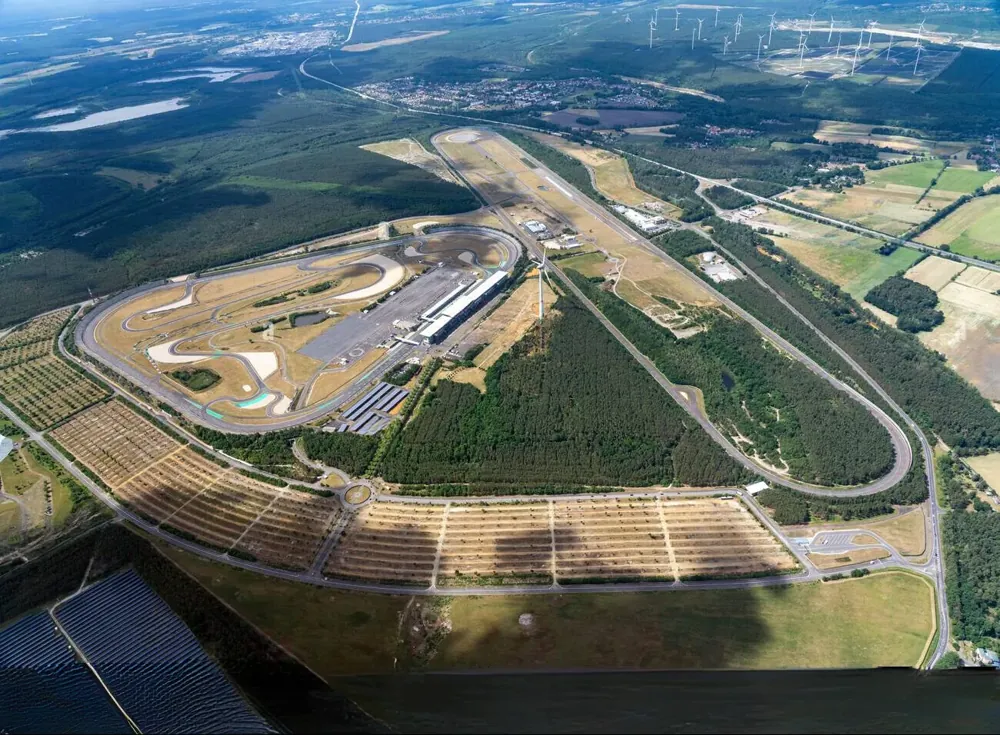 Aerial view of the EuroSpeedway Lausitz