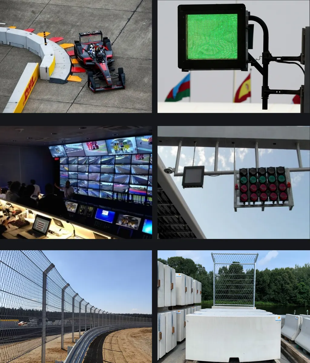 Race control, start lights and circuit safety systems