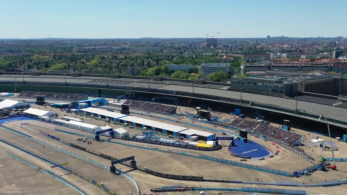 Formula E street circuit at Tempelhof, Berlin