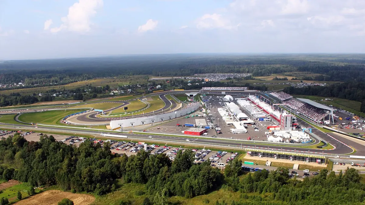 Aerial view of Moscow Raceway